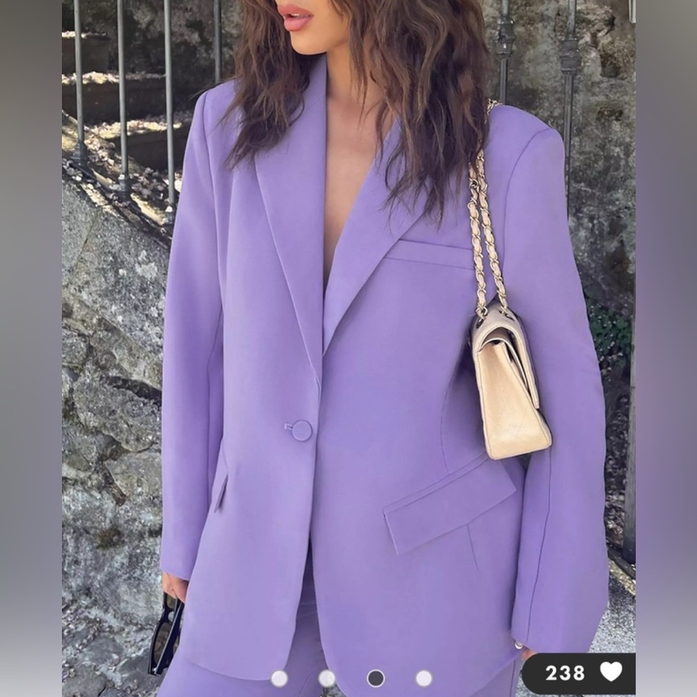 4th & Reckless Cervo Oversized Lilac Blazer (Small)